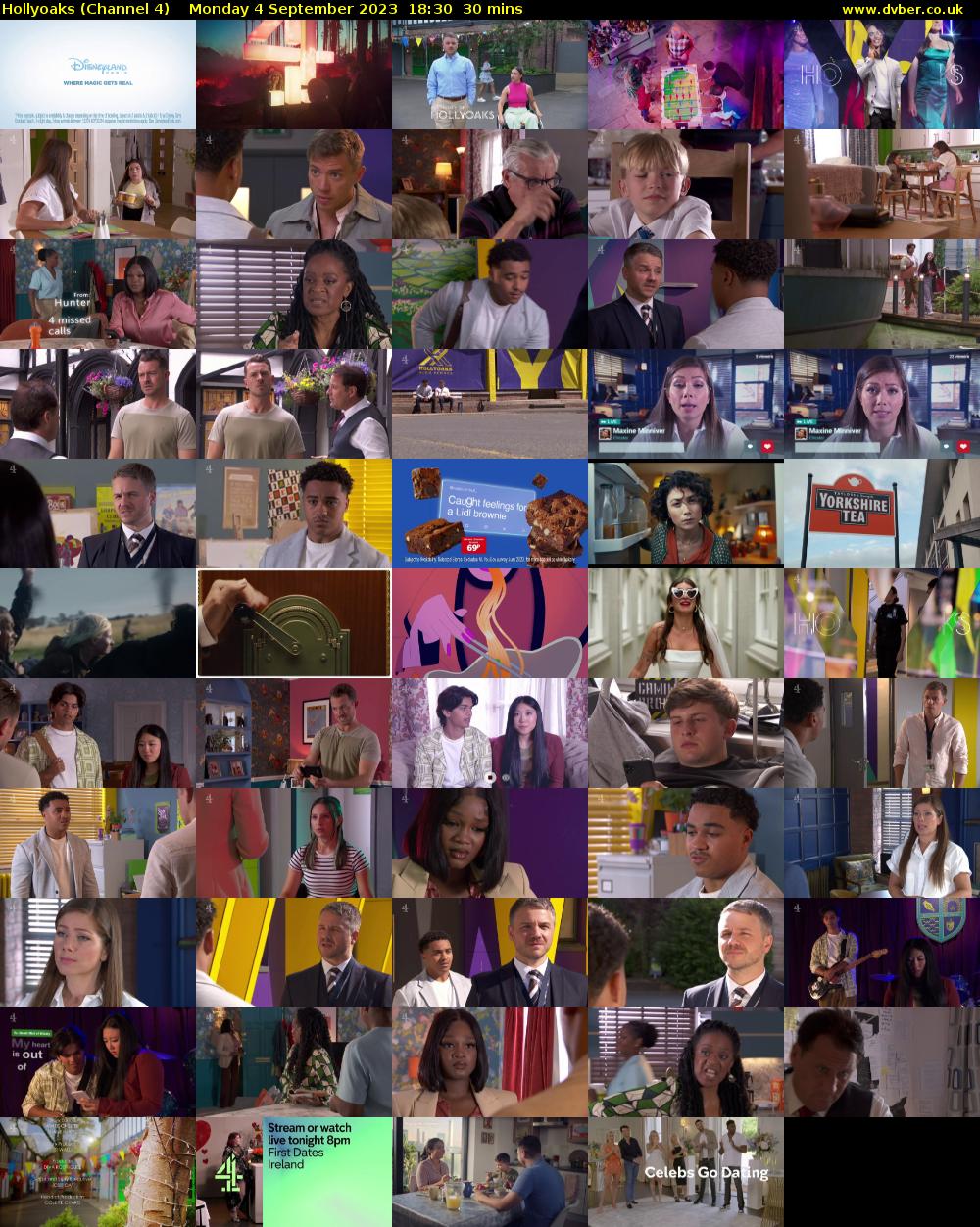 Hollyoaks (Channel 4) Monday 4 September 2023 18:30 - 19:00