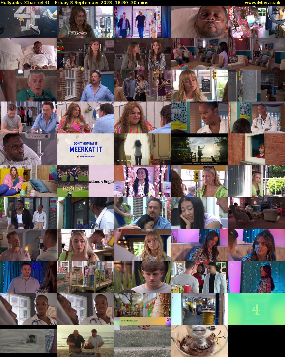 Hollyoaks (Channel 4) Friday 8 September 2023 18:30 - 19:00