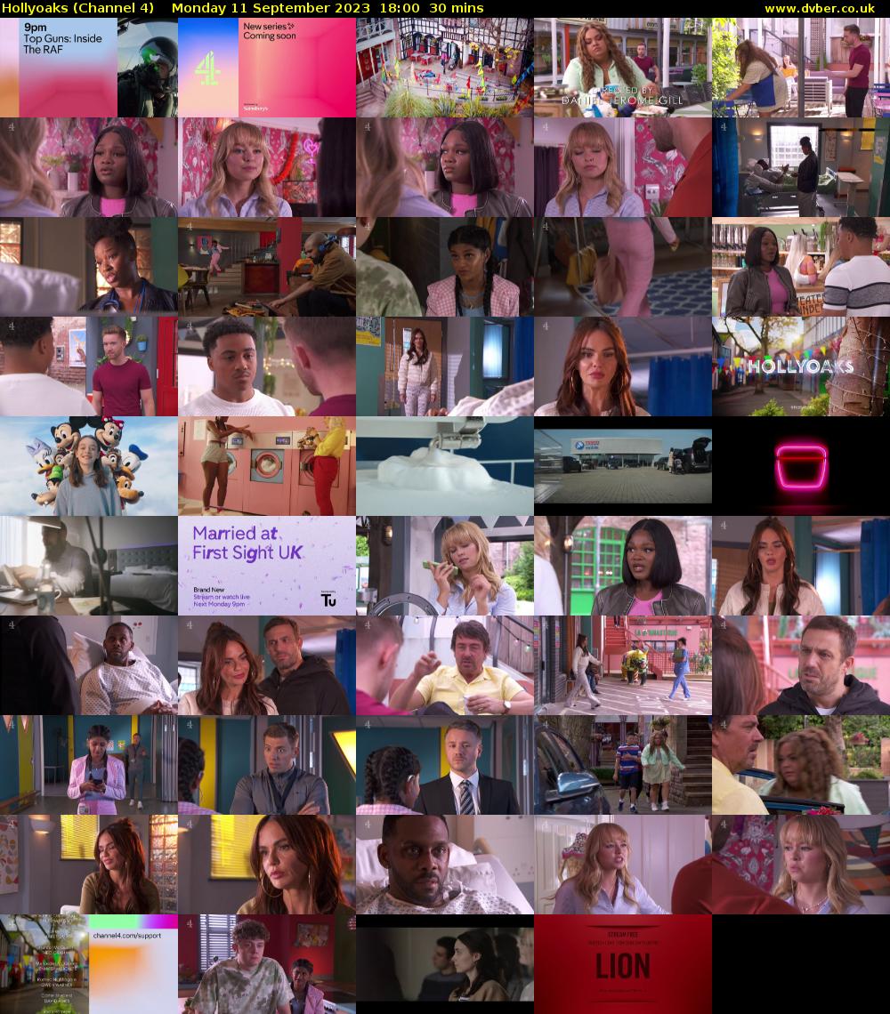 Hollyoaks (Channel 4) Monday 11 September 2023 18:00 - 18:30