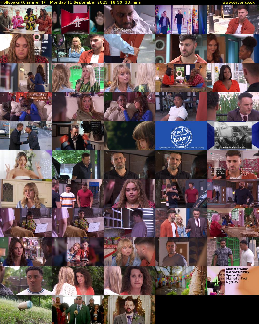 Hollyoaks (Channel 4) Monday 11 September 2023 18:30 - 19:00