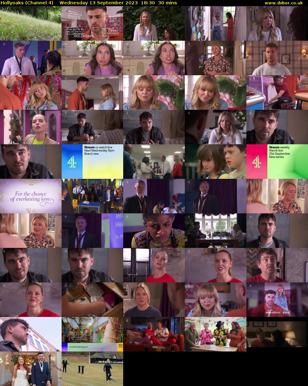 Hollyoaks (Channel 4) Wednesday 13 September 2023 18:30 - 19:00