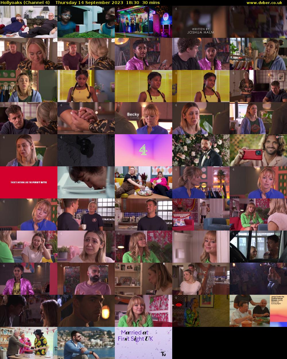 Hollyoaks (Channel 4) Thursday 14 September 2023 18:30 - 19:00