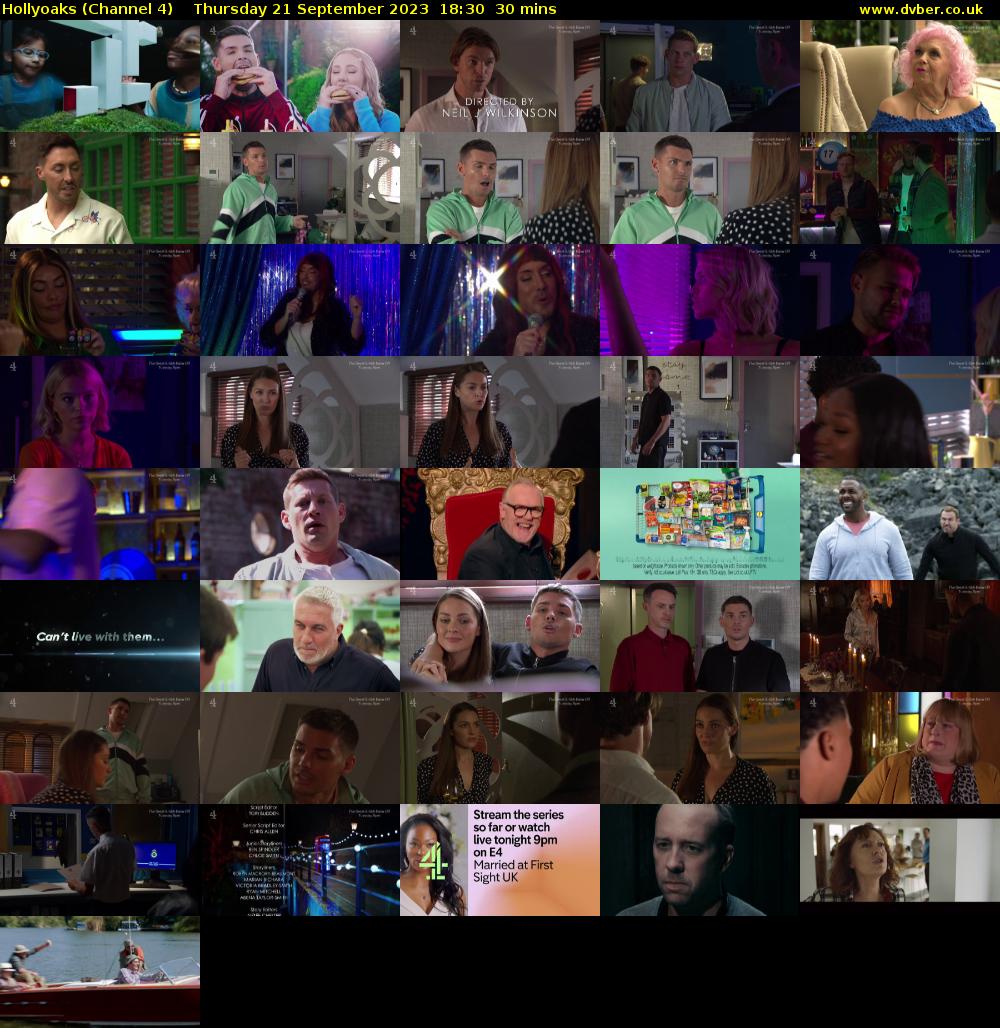 Hollyoaks (Channel 4) Thursday 21 September 2023 18:30 - 19:00