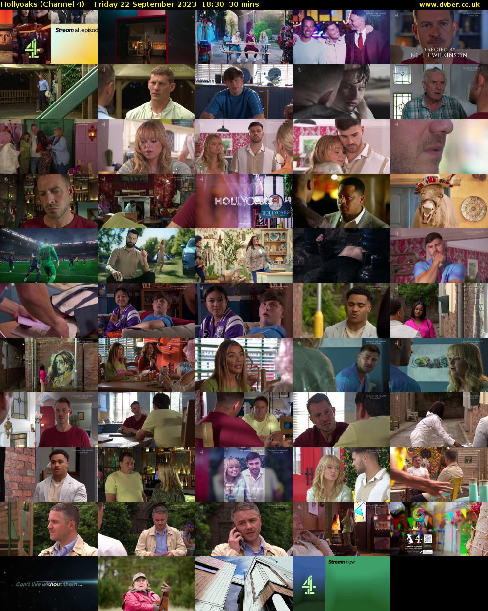 Hollyoaks (Channel 4) Friday 22 September 2023 18:30 - 19:00