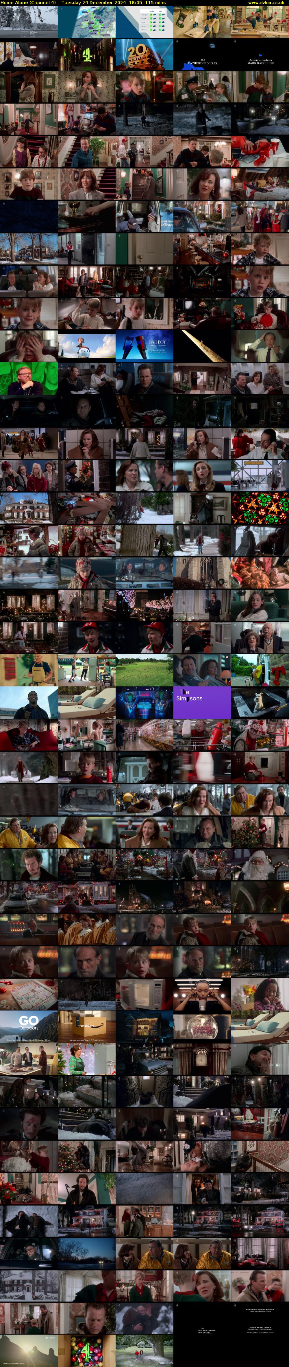 Home Alone (Channel 4) Tuesday 24 December 2024 18:05 - 20:00