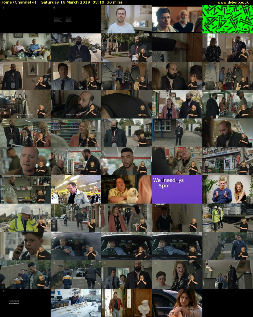 Home (Channel 4) Saturday 16 March 2019 03:10 - 03:40