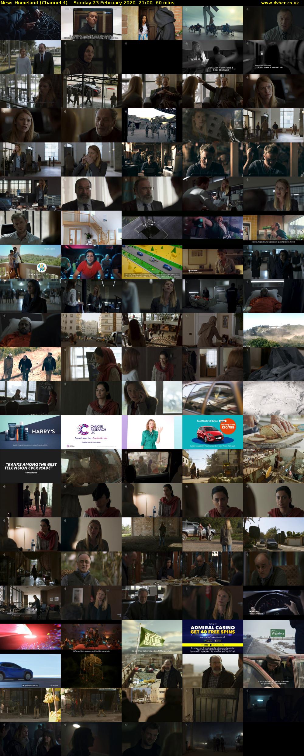 Homeland (Channel 4) Sunday 23 February 2020 21:00 - 22:00