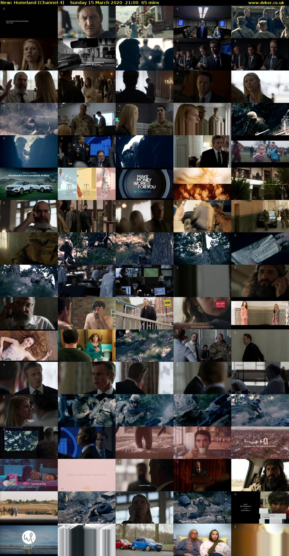 Homeland (Channel 4) Sunday 15 March 2020 21:00 - 22:05