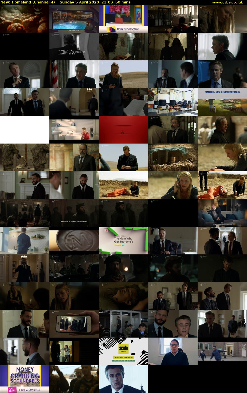 Homeland (Channel 4) Sunday 5 April 2020 21:00 - 22:00