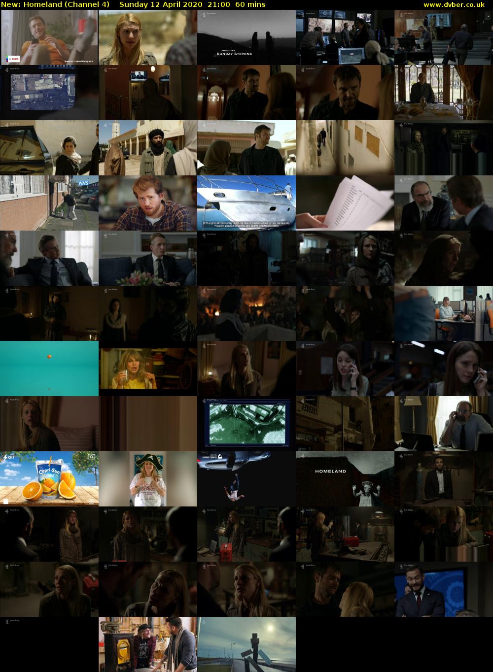 Homeland (Channel 4) Sunday 12 April 2020 21:00 - 22:00
