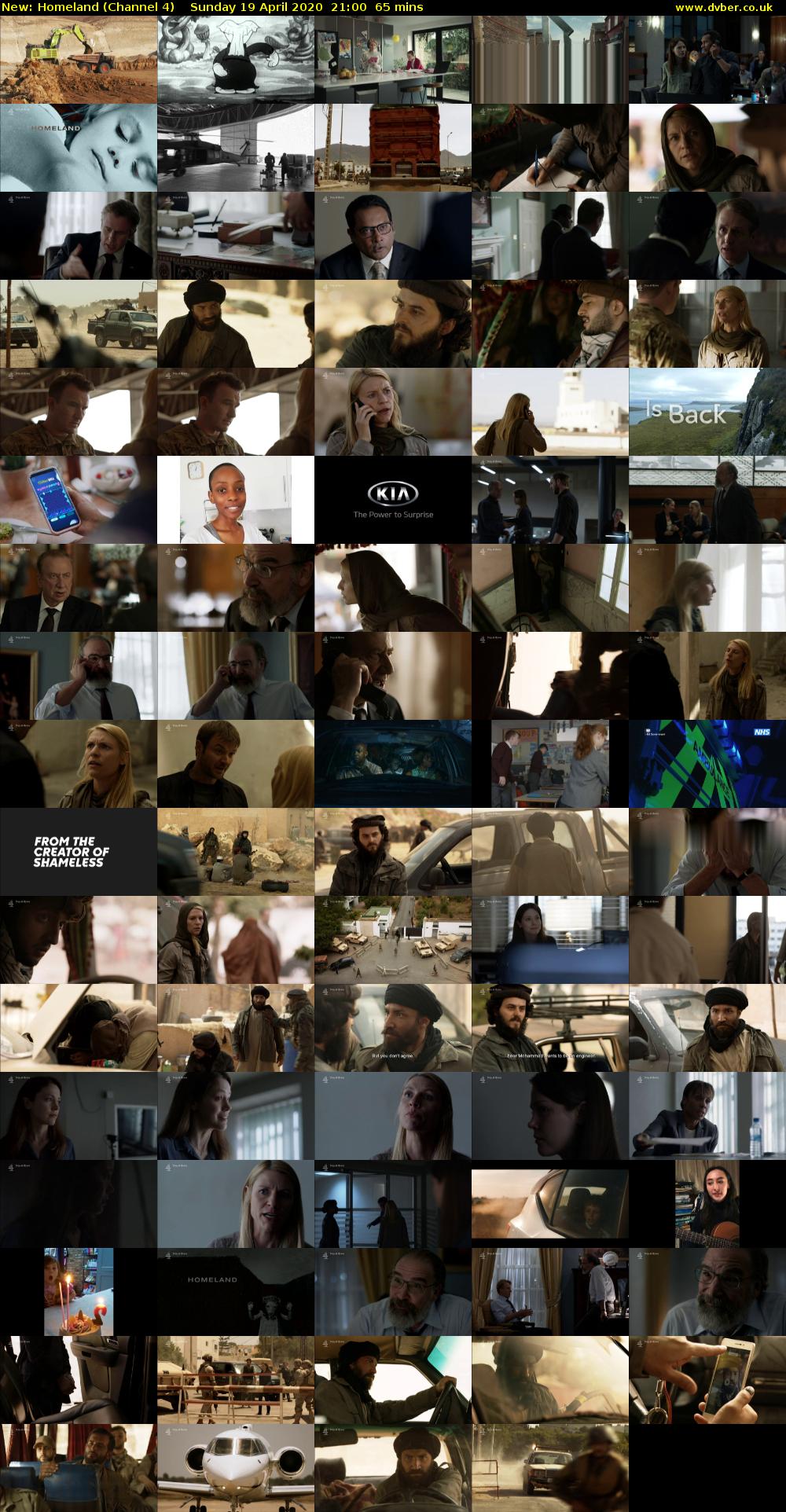 Homeland (Channel 4) Sunday 19 April 2020 21:00 - 22:05