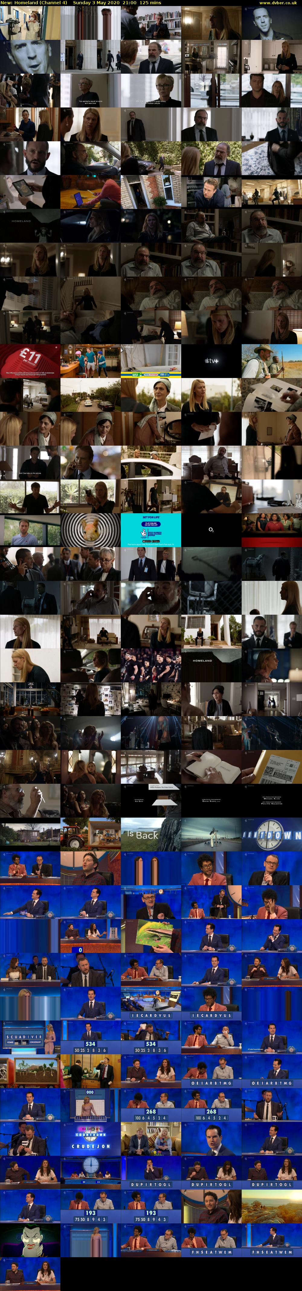 Homeland (Channel 4) Sunday 3 May 2020 21:00 - 23:05