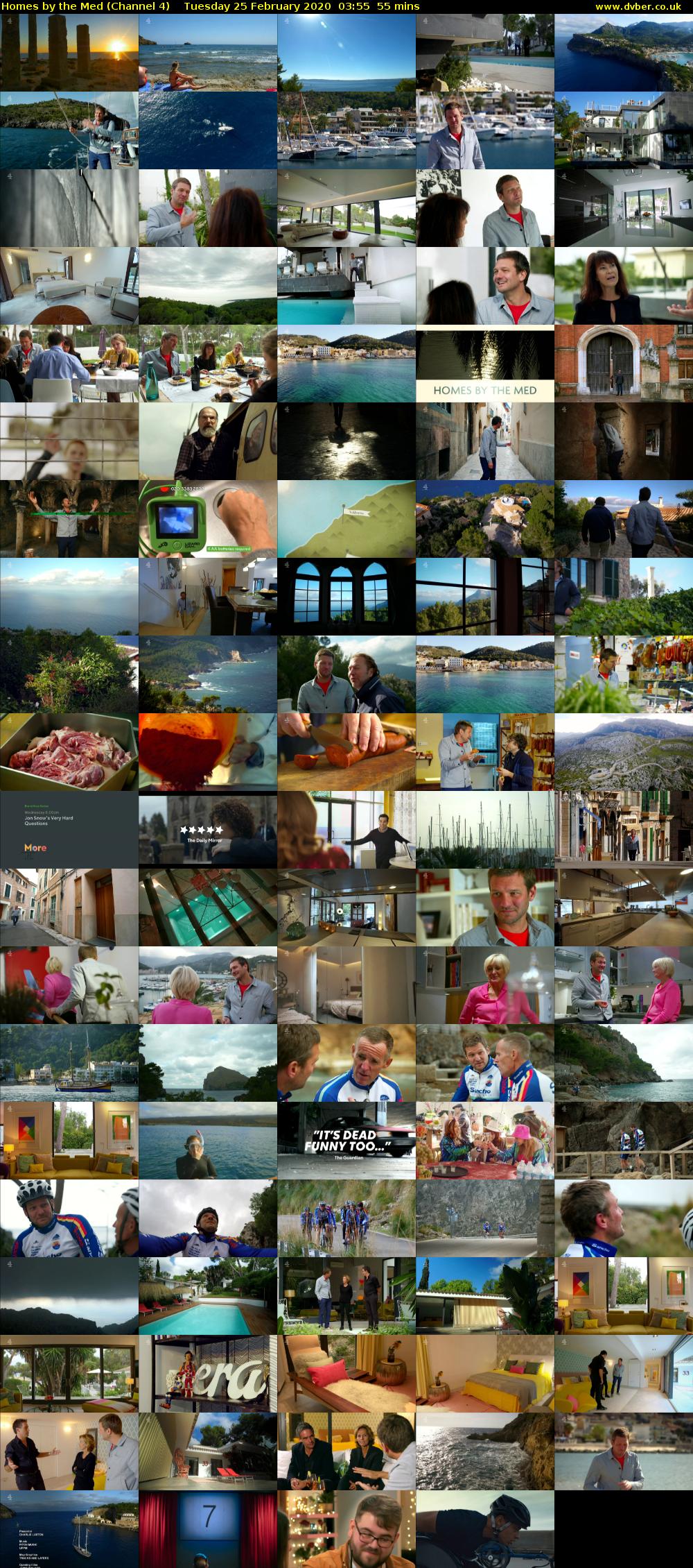 Homes by the Med (Channel 4) Tuesday 25 February 2020 03:55 - 04:50
