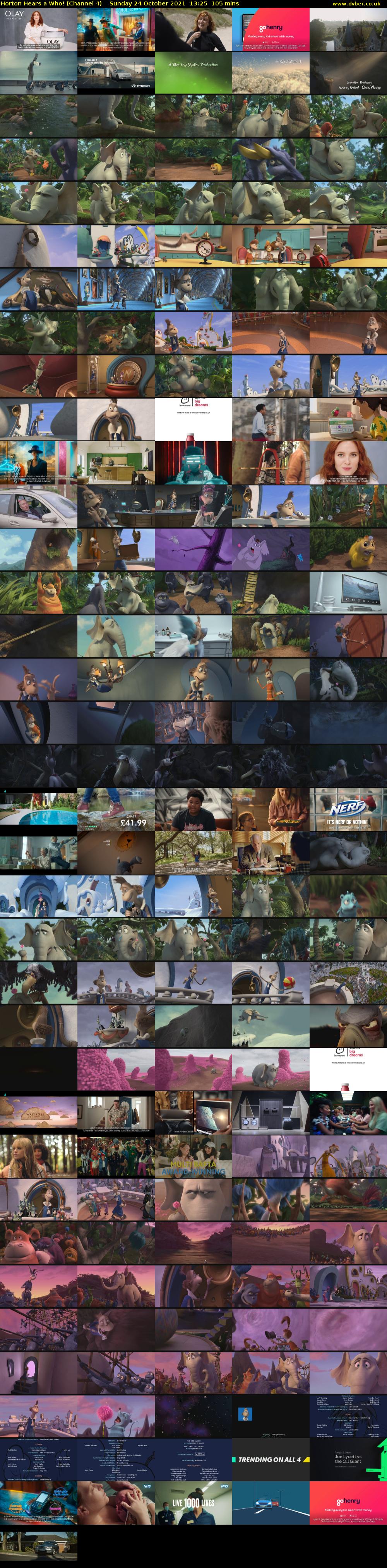 Horton Hears a Who! (Channel 4) Sunday 24 October 2021 13:25 - 15:10