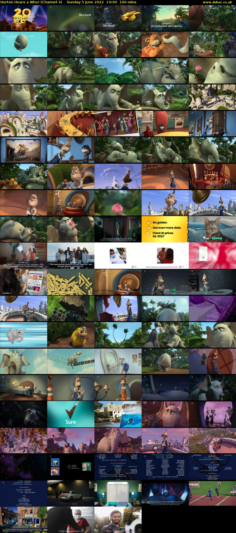 Horton Hears a Who! (Channel 4) Sunday 5 June 2022 14:00 - 15:40