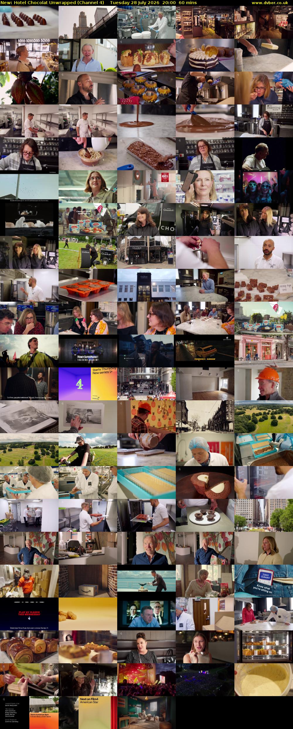 Hotel Chocolat Unwrapped (Channel 4) Tuesday 28 July 2026 20:00 - 21:00