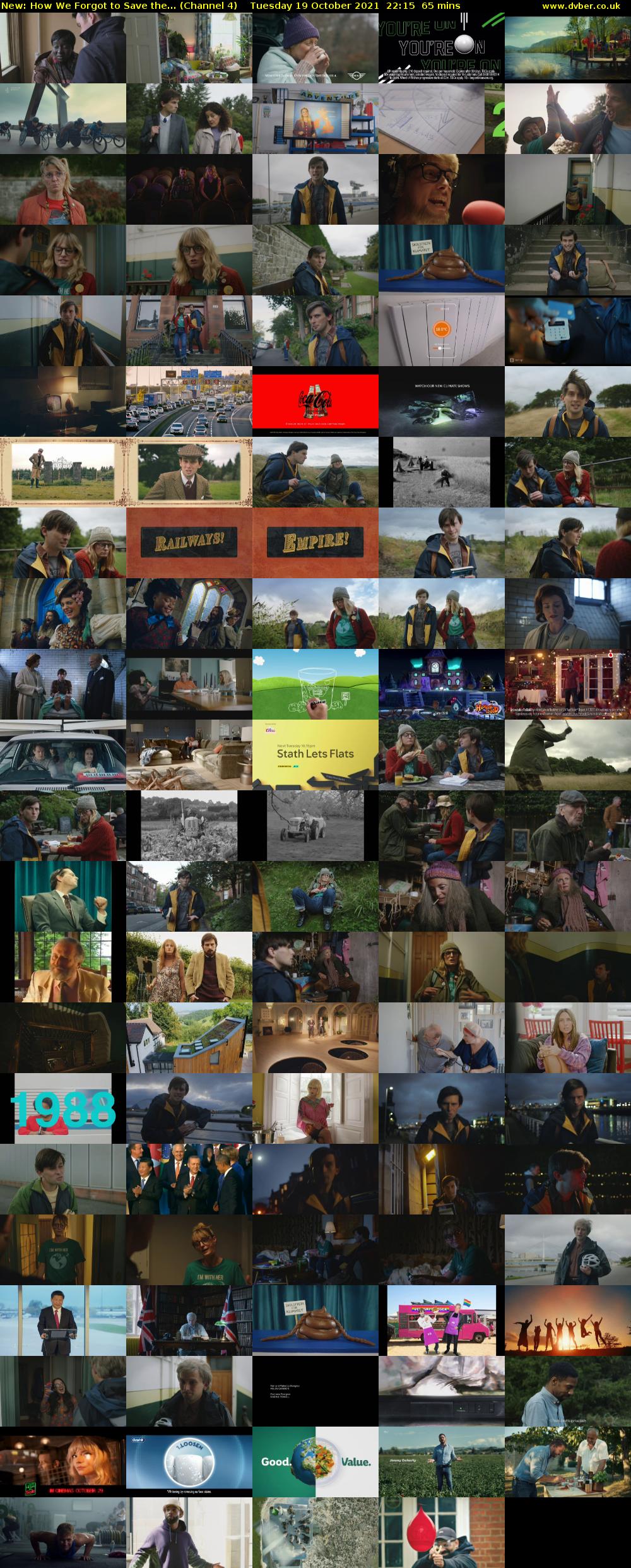 How We Forgot to Save the... (Channel 4) Tuesday 19 October 2021 22:15 - 23:20