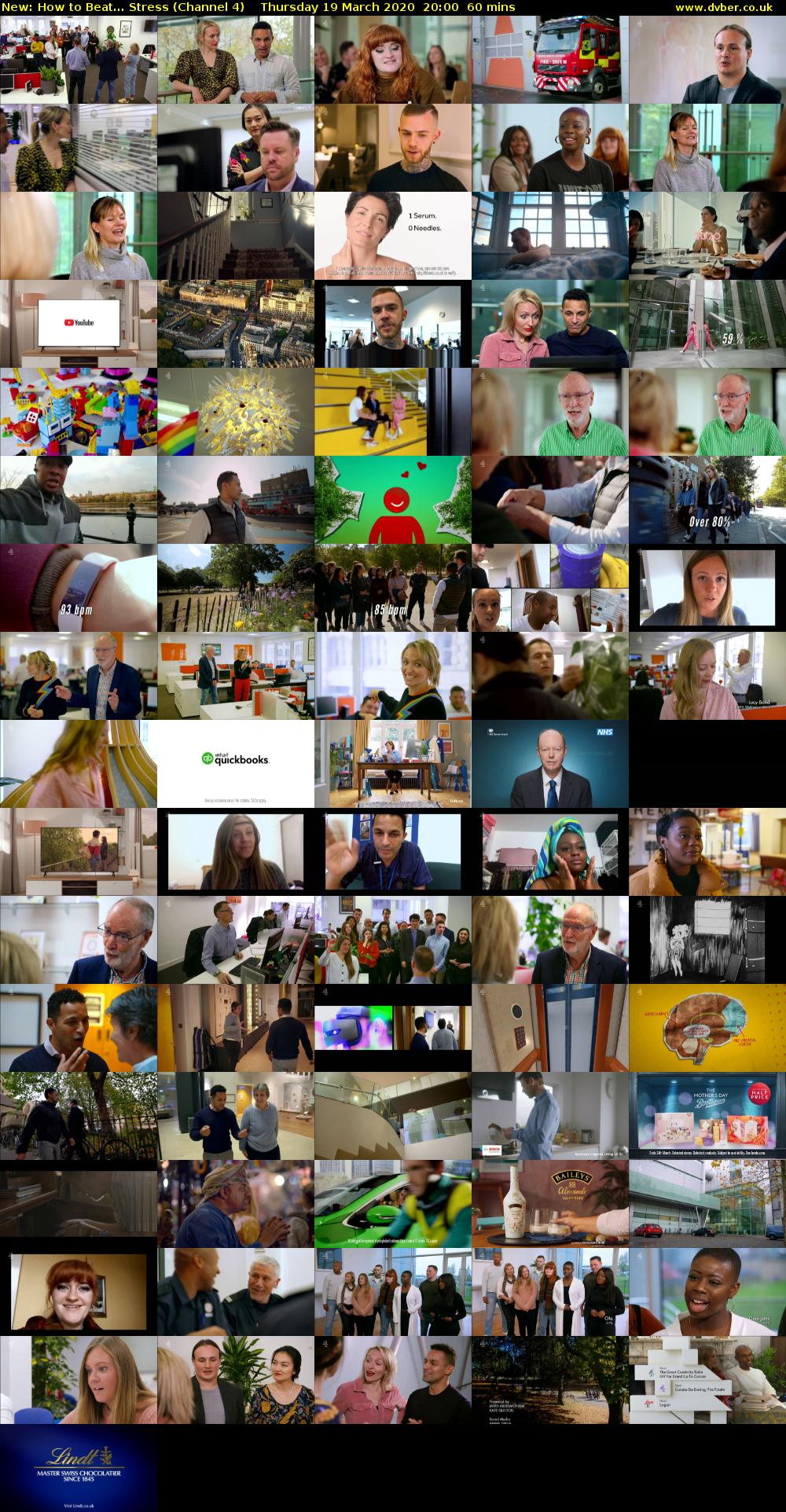 How to Beat... Stress (Channel 4) Thursday 19 March 2020 20:00 - 21:00