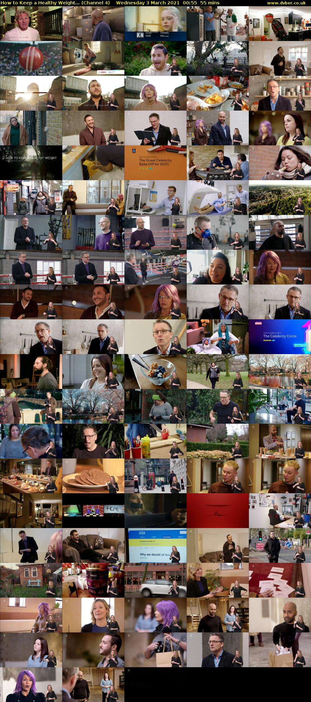 How to Keep a Healthy Weight... (Channel 4) Wednesday 3 March 2021 00:55 - 01:50