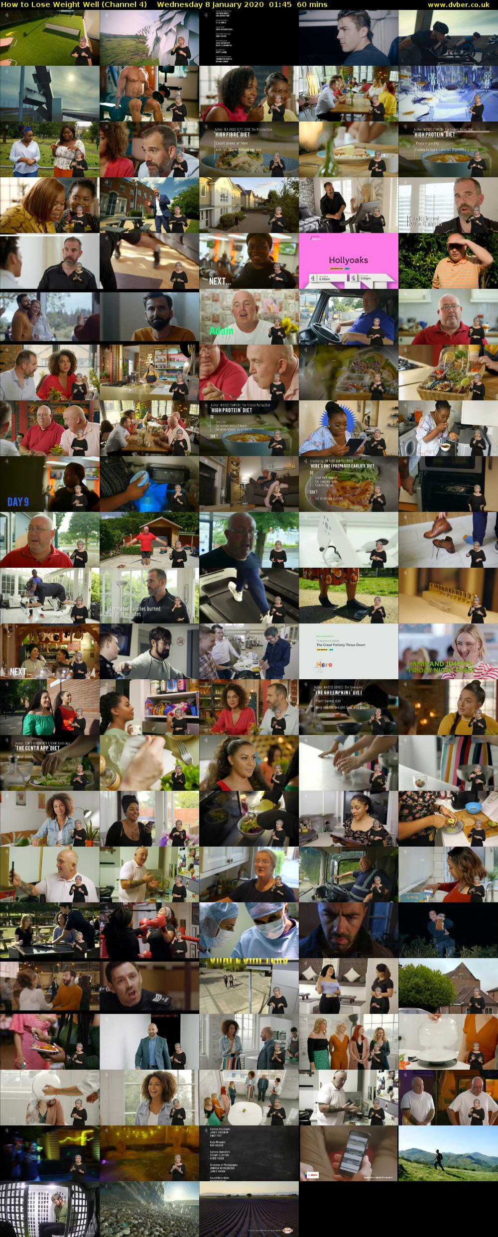 How to Lose Weight Well (Channel 4) Wednesday 8 January 2020 01:45 - 02:45
