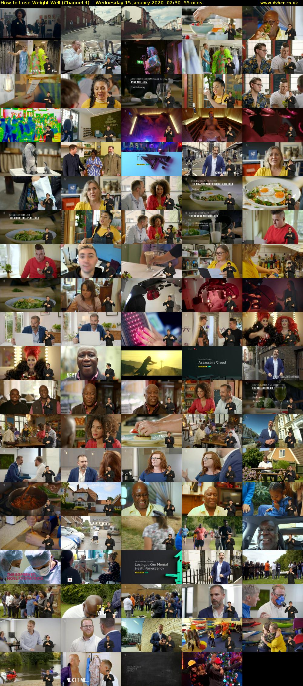 How to Lose Weight Well (Channel 4) Wednesday 15 January 2020 02:30 - 03:25