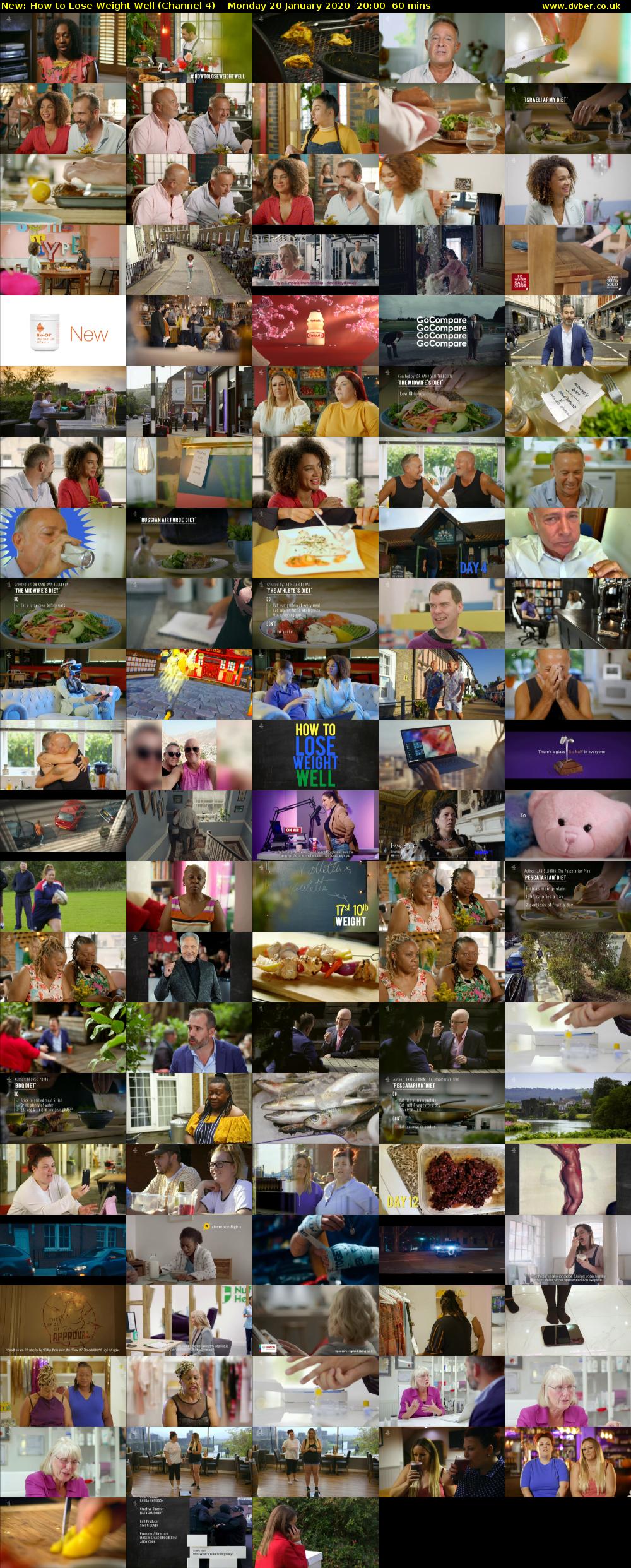 How to Lose Weight Well (Channel 4) Monday 20 January 2020 20:00 - 21:00