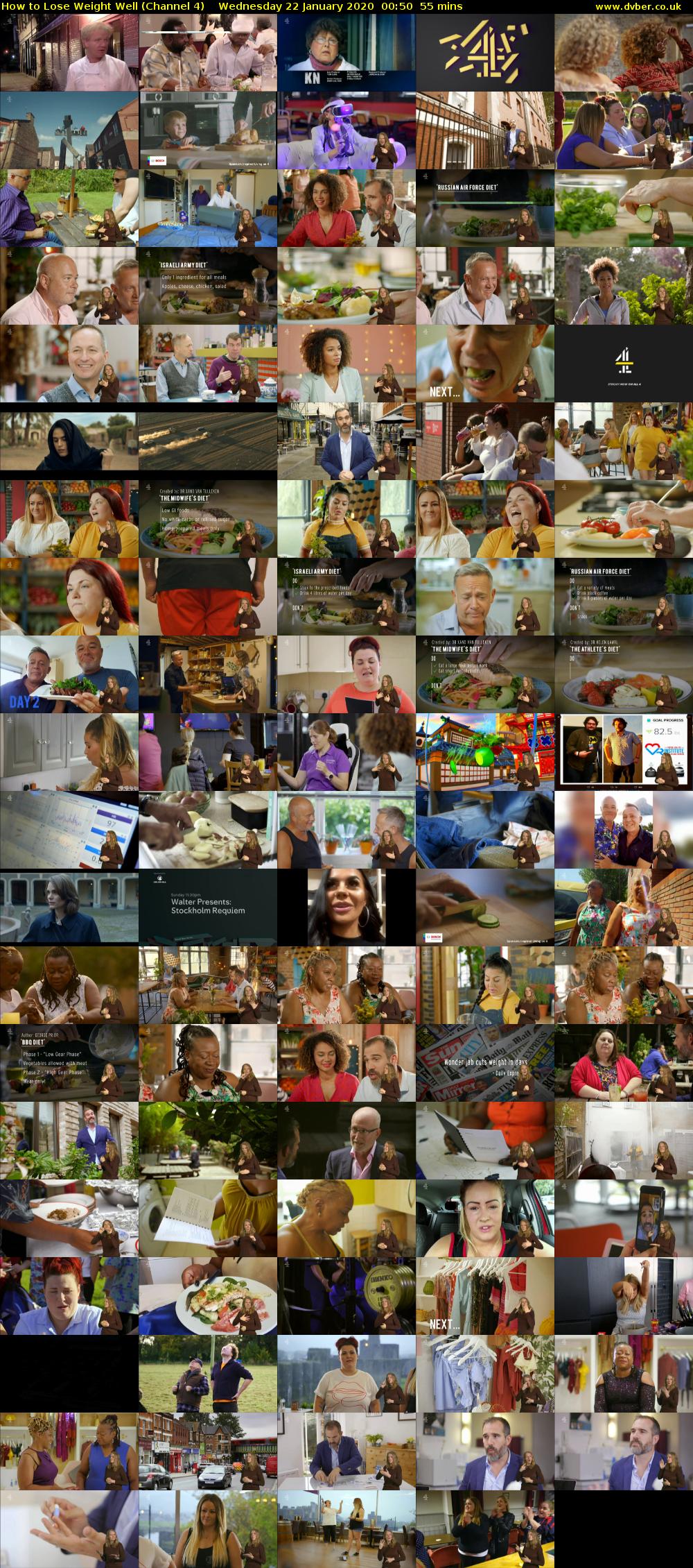 How to Lose Weight Well (Channel 4) Wednesday 22 January 2020 00:50 - 01:45