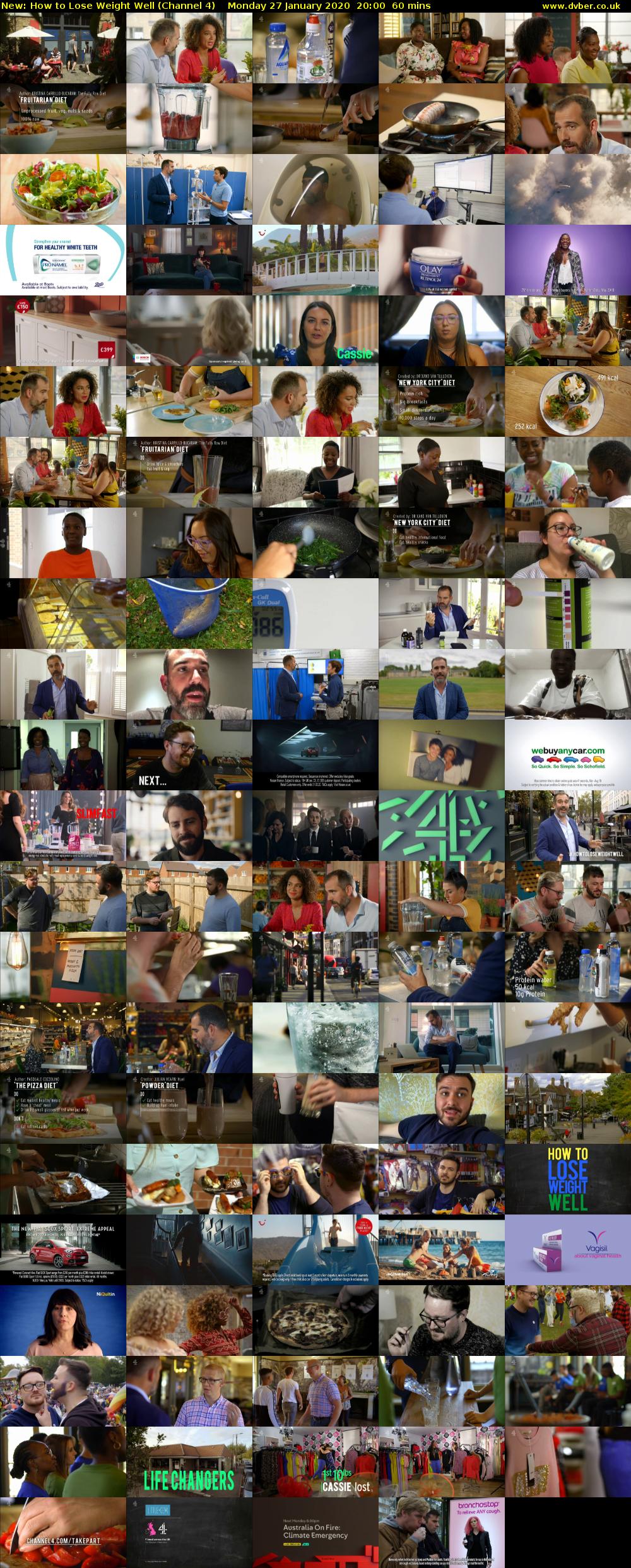 How to Lose Weight Well (Channel 4) Monday 27 January 2020 20:00 - 21:00