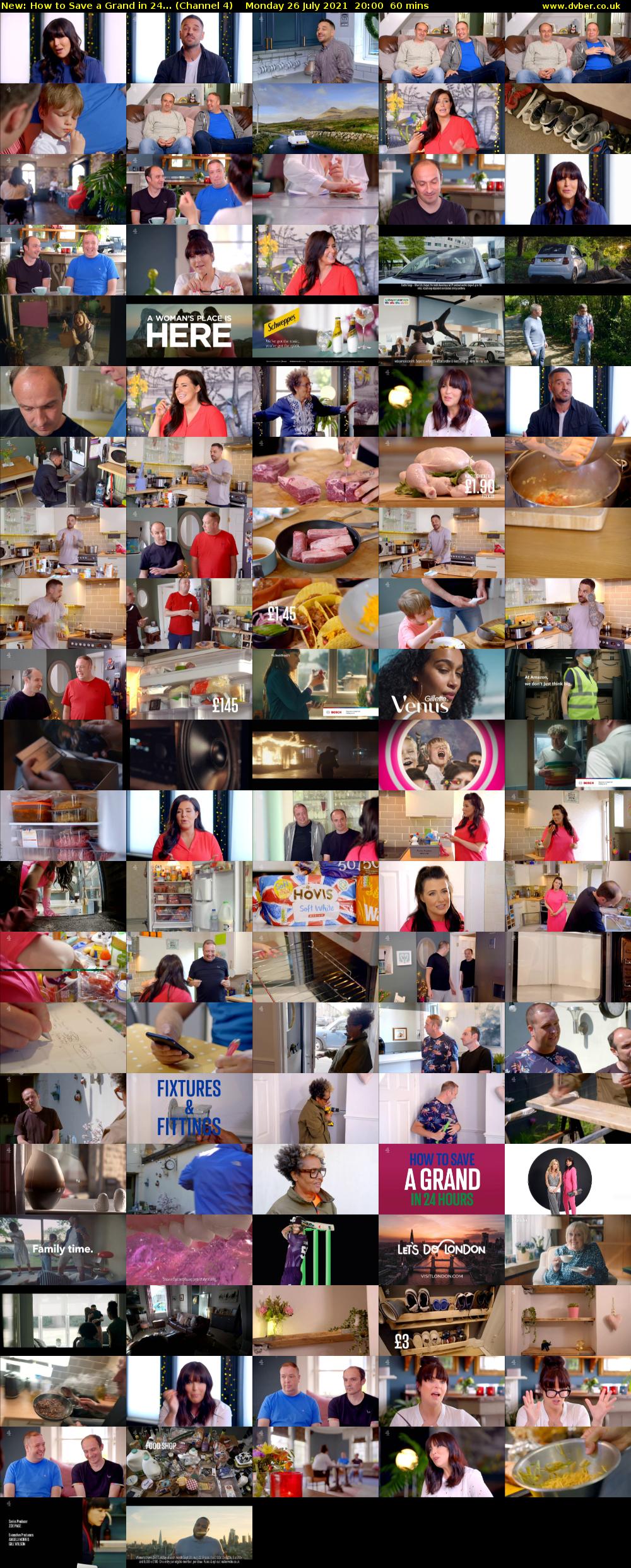 How to Save a Grand in 24... (Channel 4) Monday 26 July 2021 20:00 - 21:00