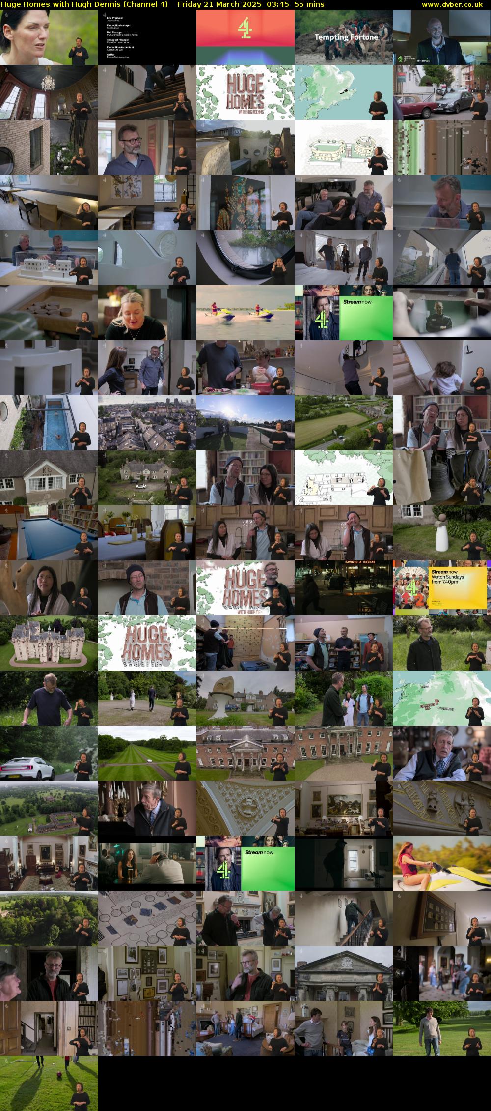 Huge Homes with Hugh Dennis (Channel 4) Friday 21 March 2025 03:45 - 04:40