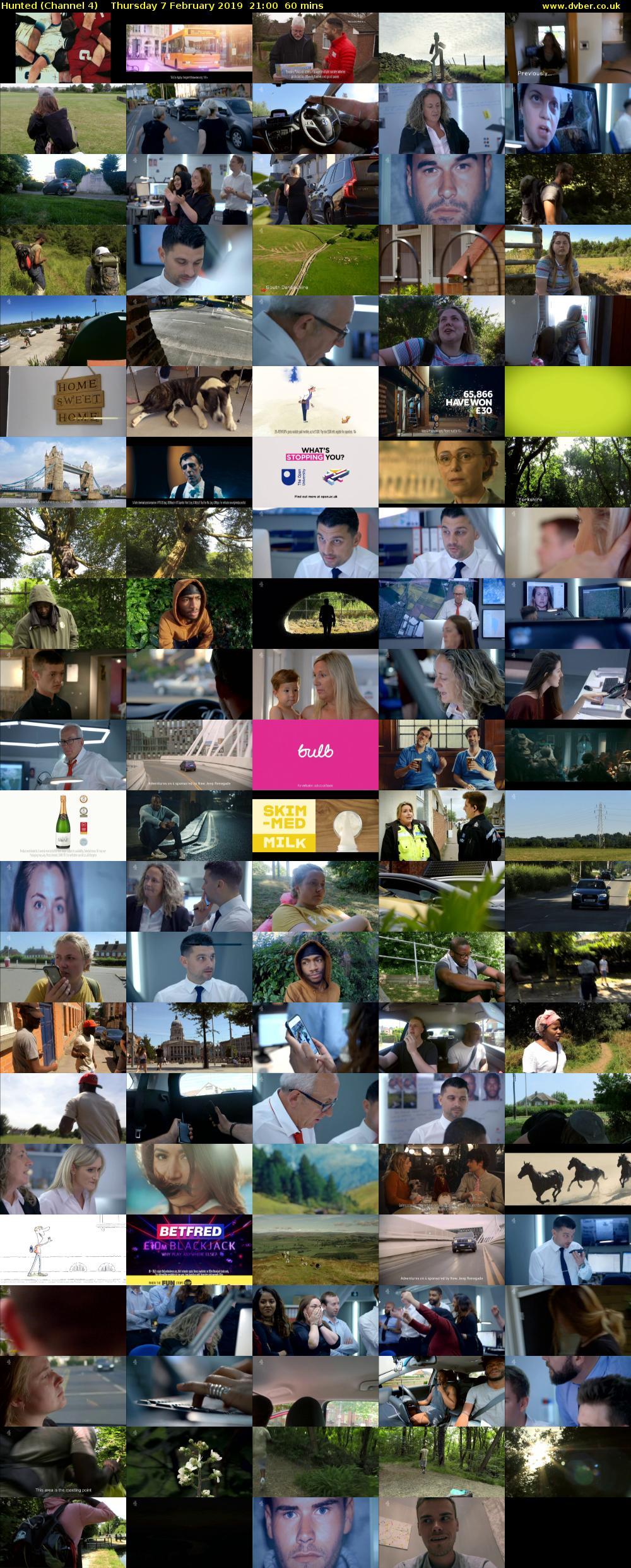 Hunted (Channel 4) Thursday 7 February 2019 21:00 - 22:00