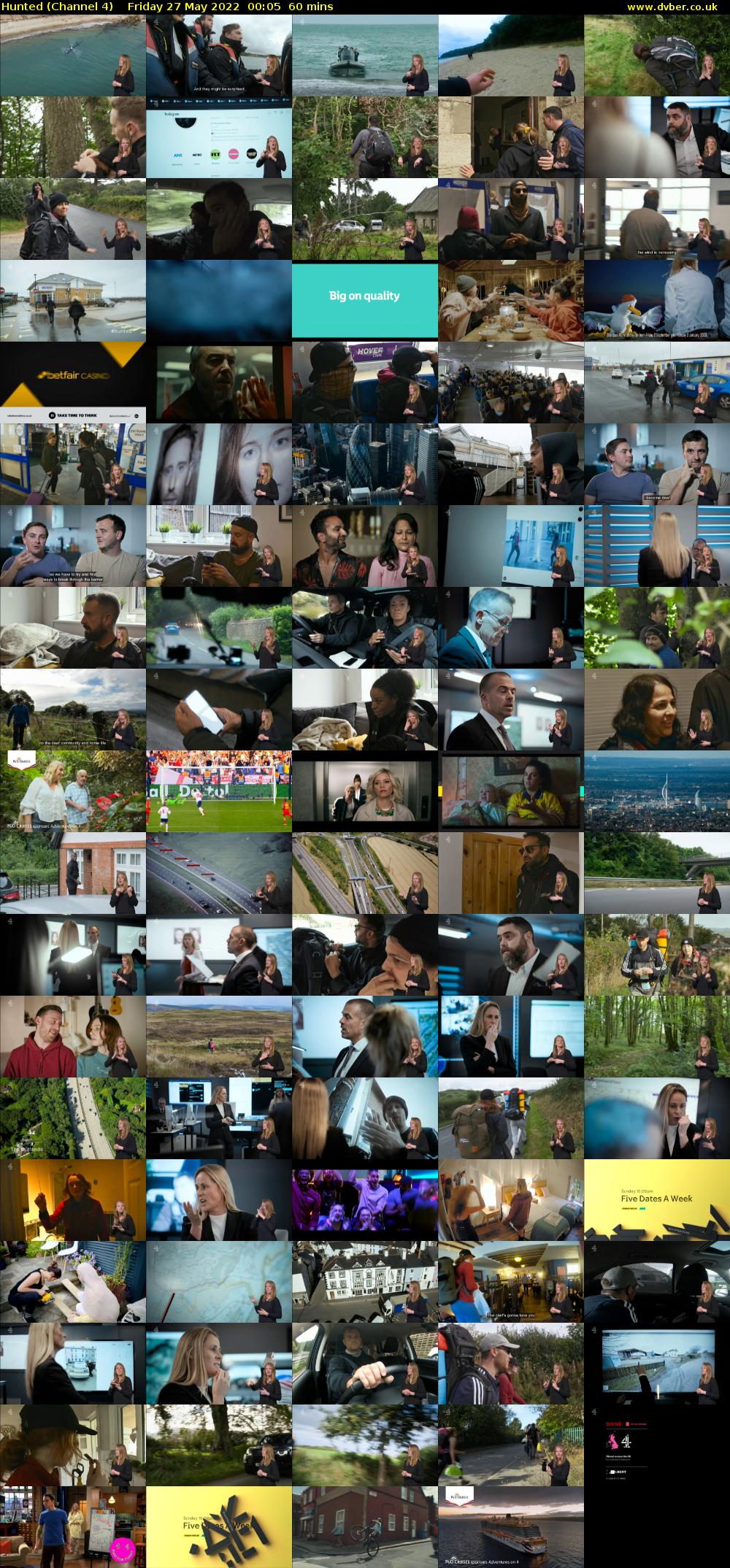 Hunted (Channel 4) Friday 27 May 2022 00:05 - 01:05