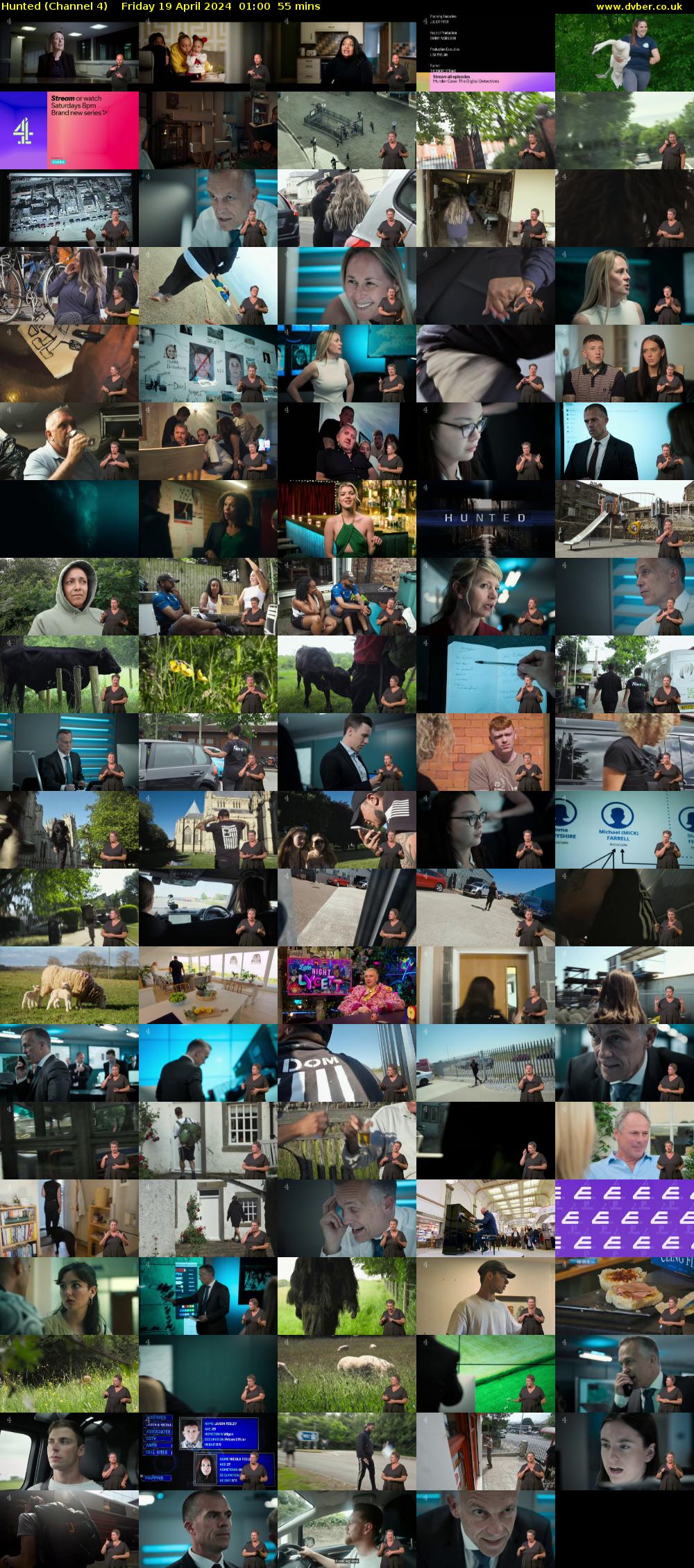 Hunted (Channel 4) Friday 19 April 2024 01:00 - 01:55