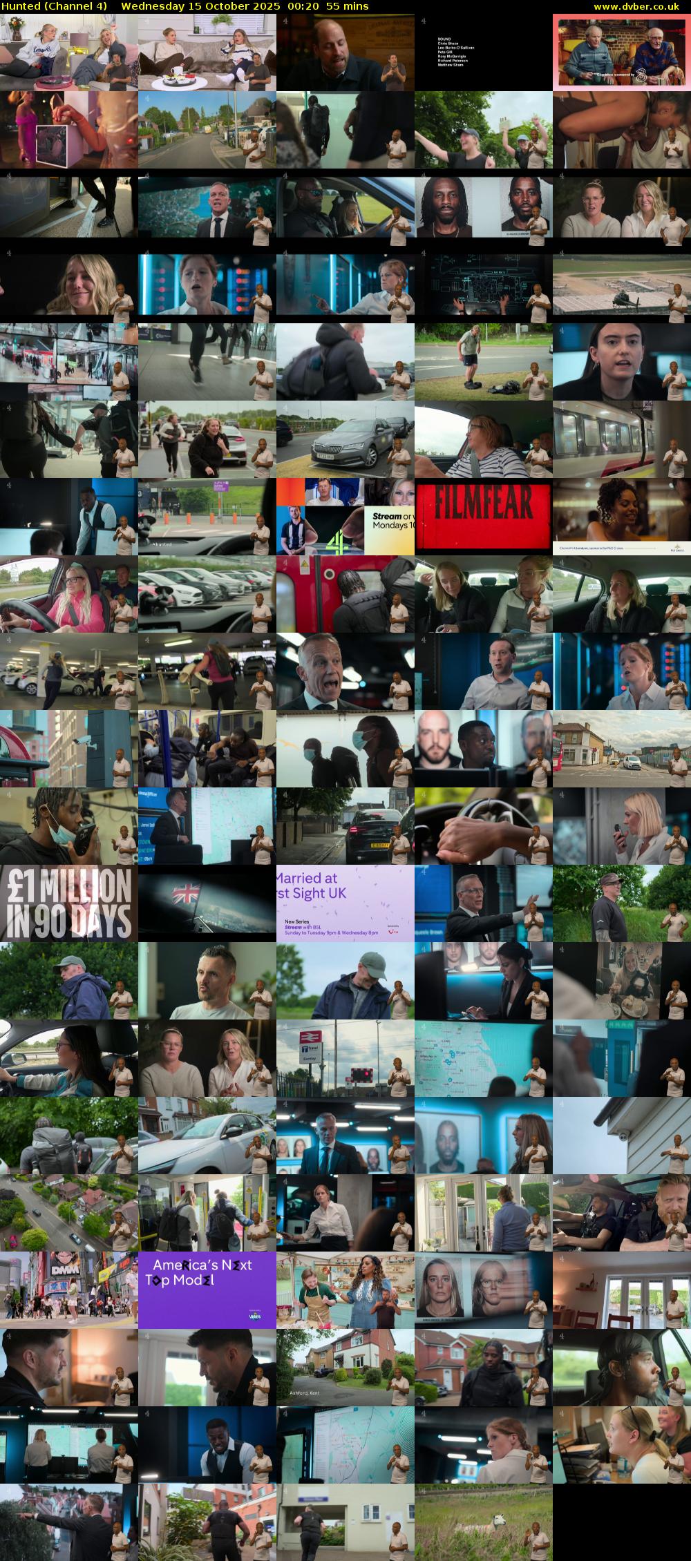 Hunted (Channel 4) Wednesday 15 October 2025 00:20 - 01:15
