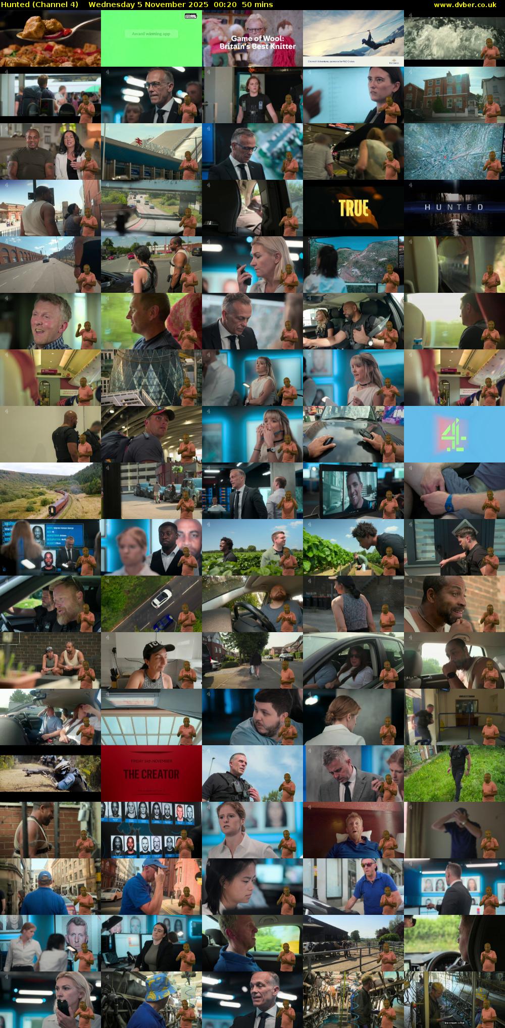 Hunted (Channel 4) Wednesday 5 November 2025 00:20 - 01:10