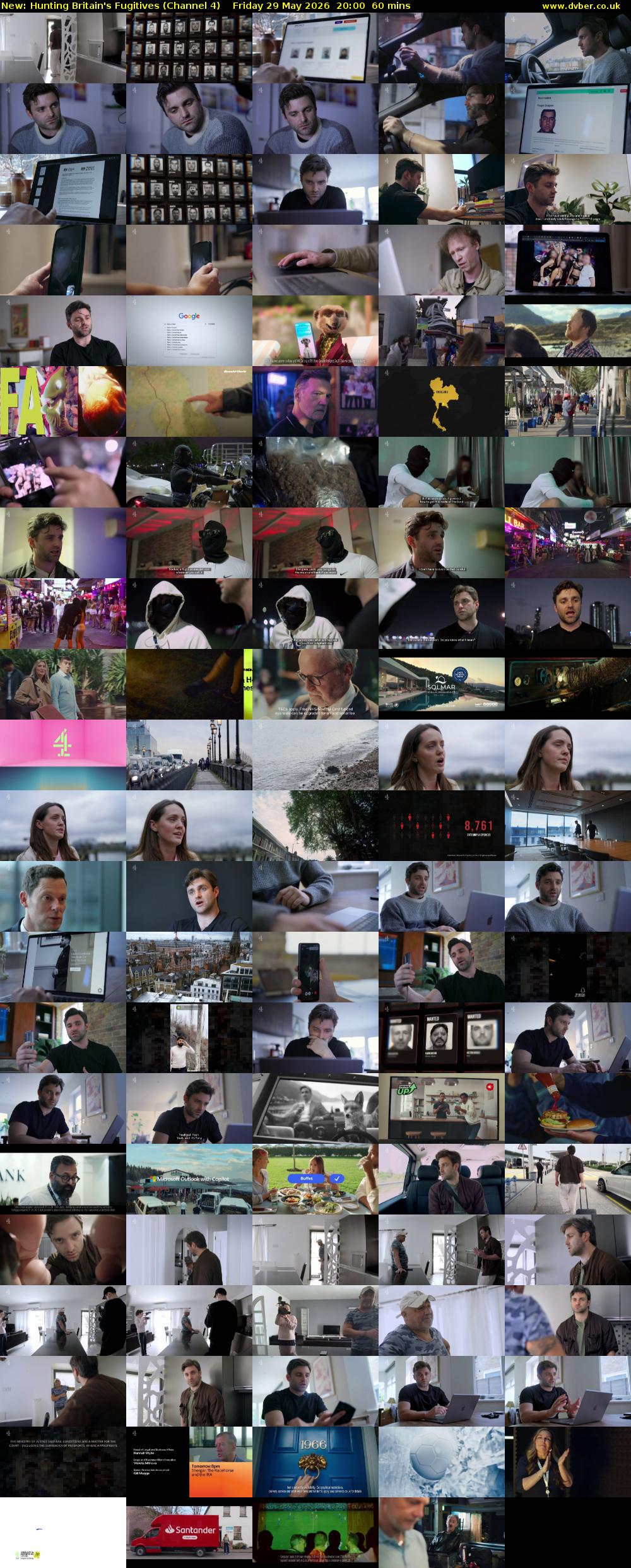 Hunting Britain's Fugitives (Channel 4) Friday 29 May 2026 20:00 - 21:00