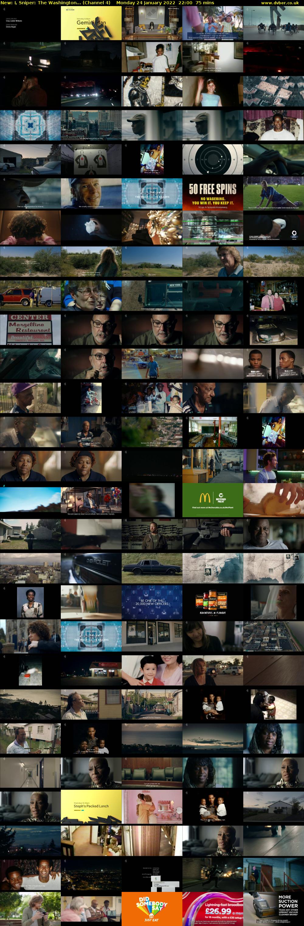 I, Sniper: The Washington... (Channel 4) Monday 24 January 2022 22:00 - 23:15
