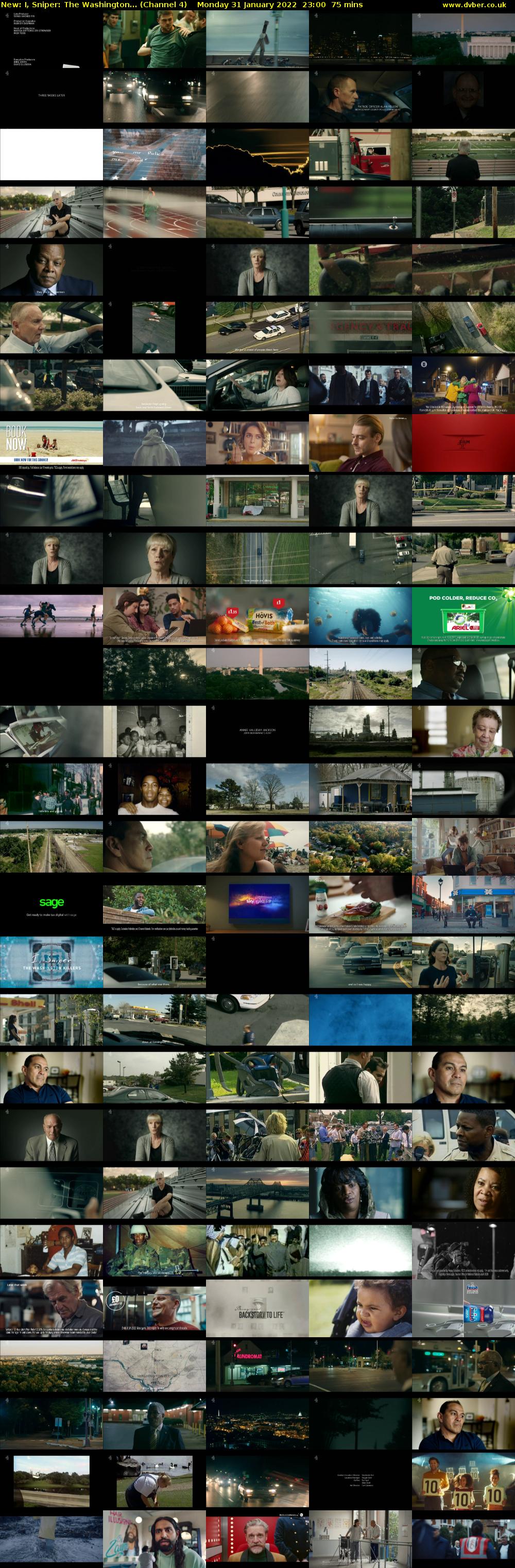 I, Sniper: The Washington... (Channel 4) Monday 31 January 2022 23:00 - 00:15
