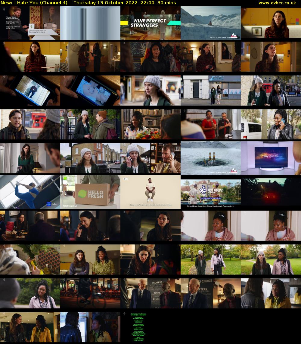 I Hate You (Channel 4) Thursday 13 October 2022 22:00 - 22:30