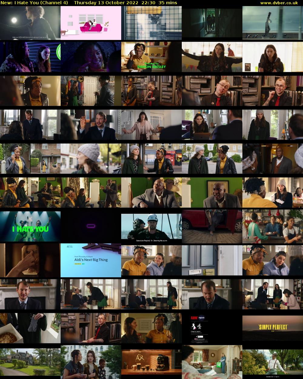 I Hate You (Channel 4) Thursday 13 October 2022 22:30 - 23:05