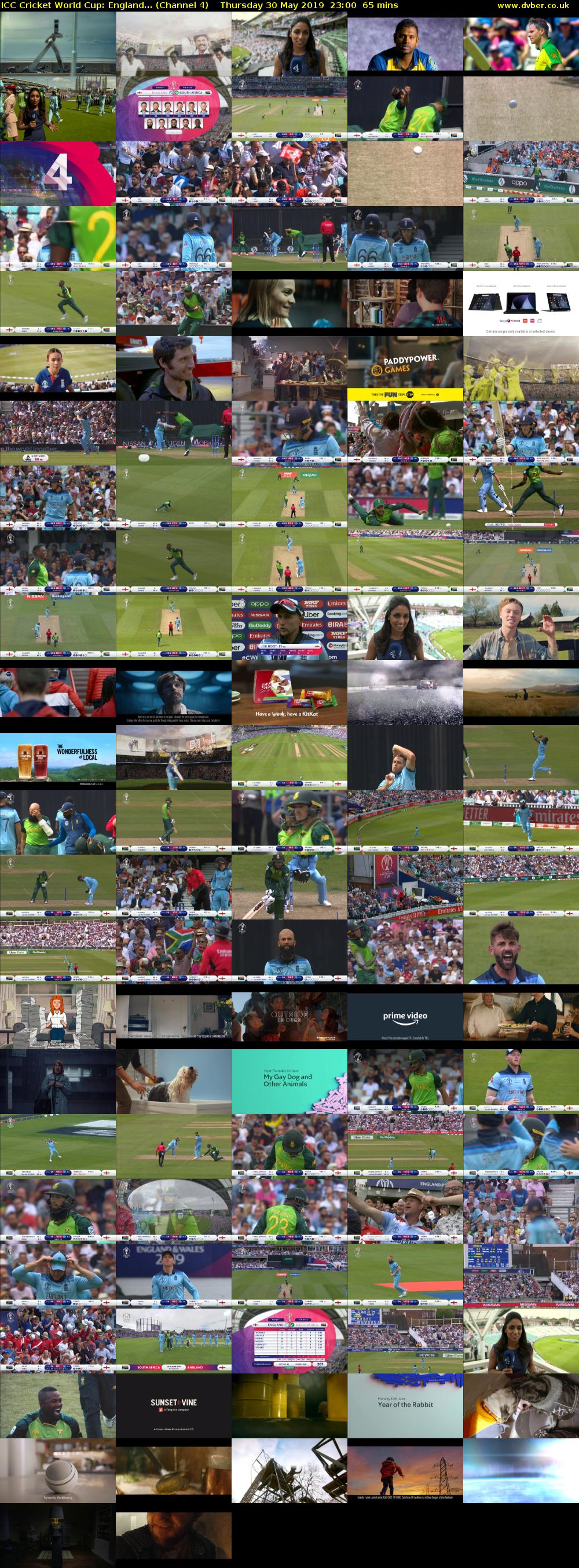 ICC Cricket World Cup: England... (Channel 4) Thursday 30 May 2019 23:00 - 00:05