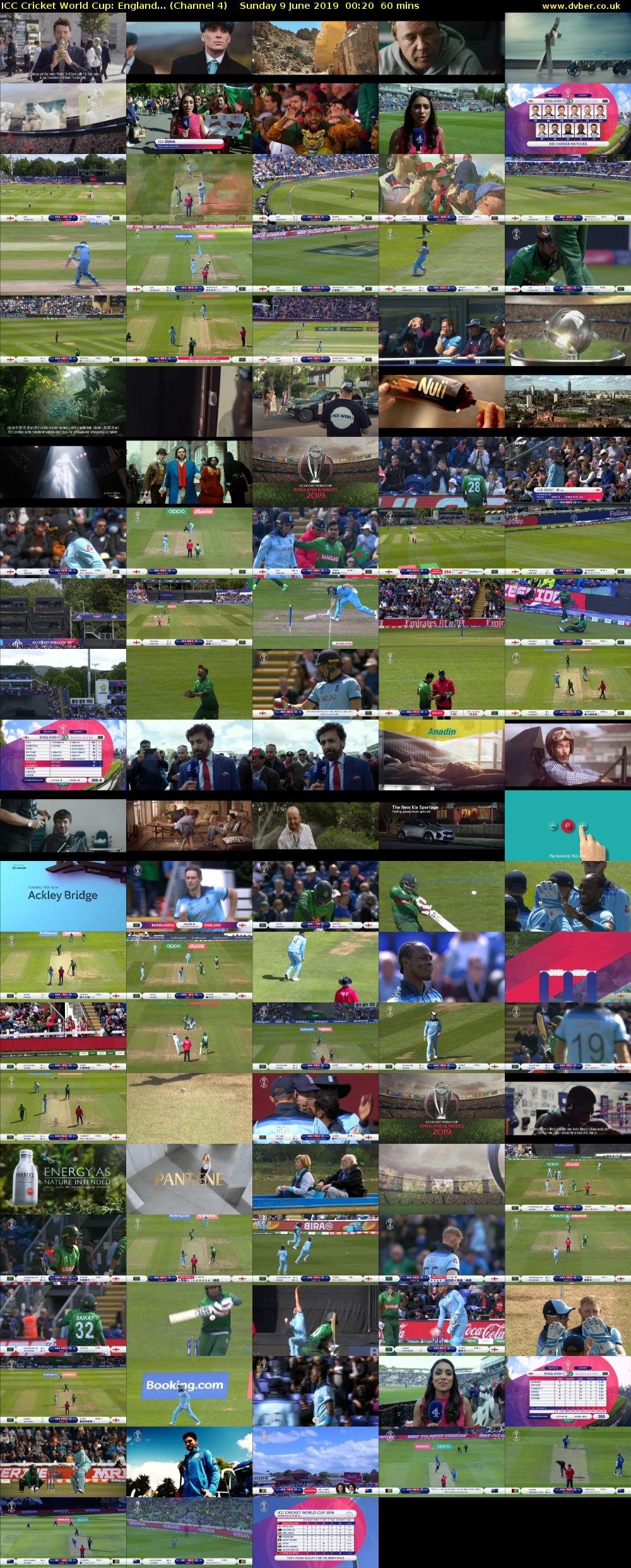 ICC Cricket World Cup: England... (Channel 4) Sunday 9 June 2019 00:20 - 01:20