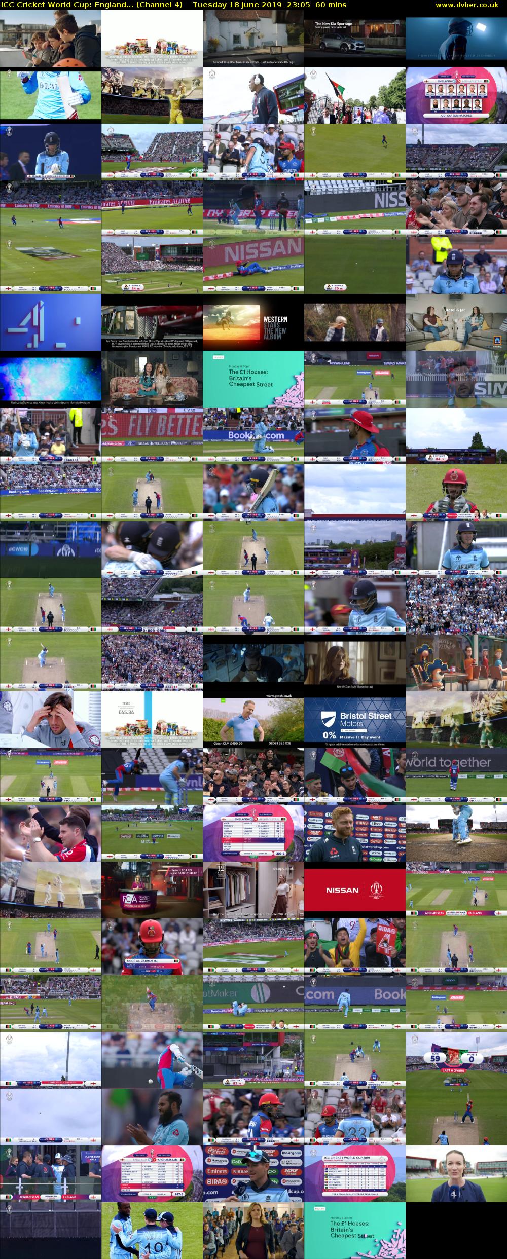 ICC Cricket World Cup: England... (Channel 4) Tuesday 18 June 2019 23:05 - 00:05