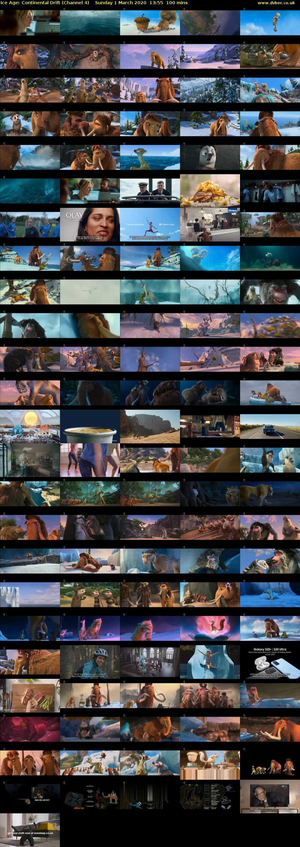 Ice Age: Continental Drift (Channel 4) Sunday 1 March 2020 13:55 - 15:35