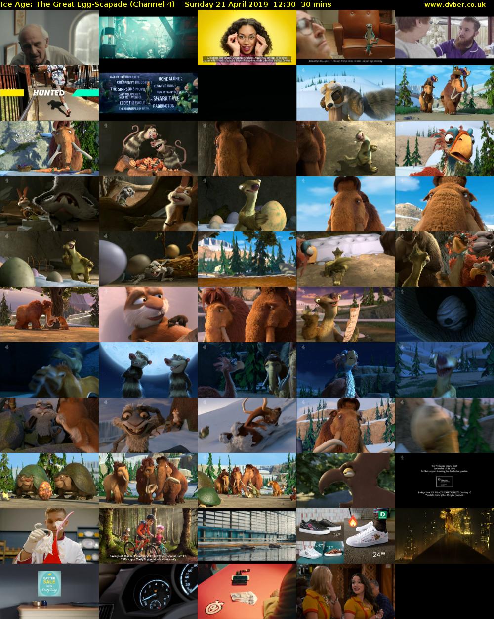 Ice Age: The Great Egg-Scapade (Channel 4) Sunday 21 April 2019 12:30 - 13:00