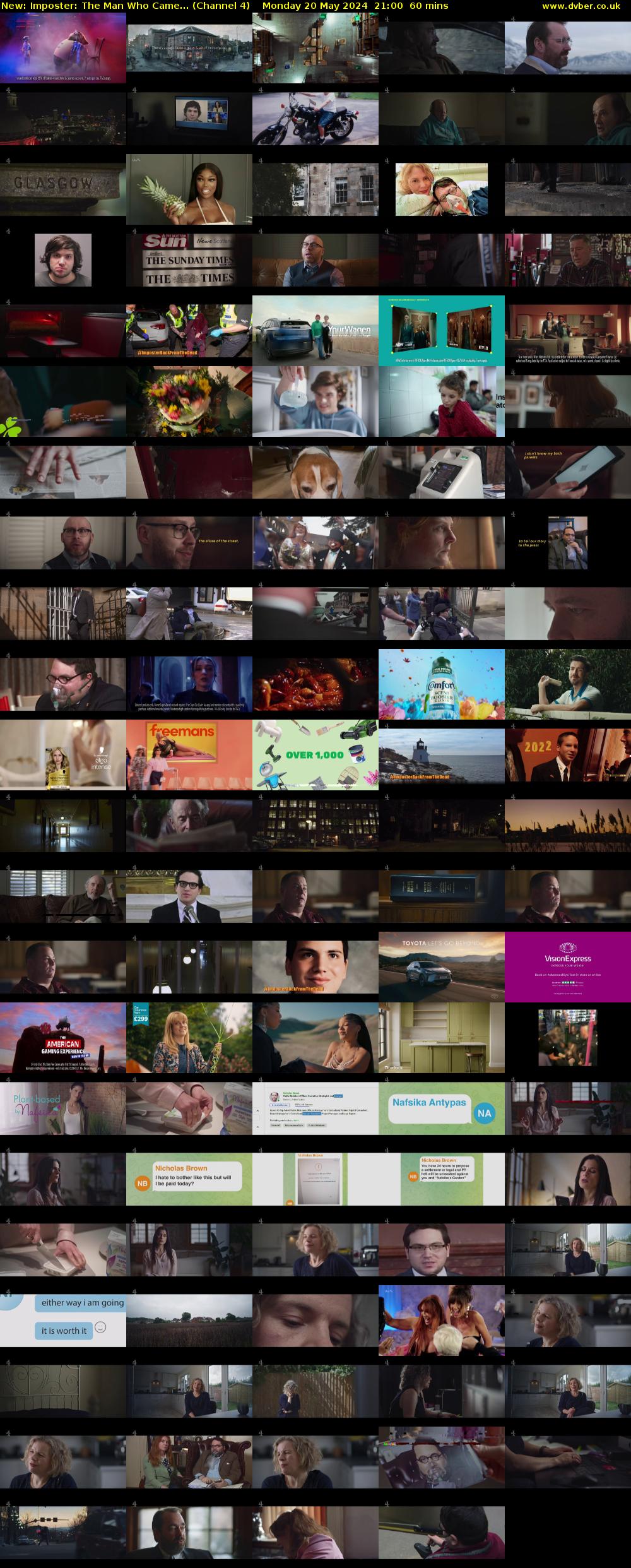 Imposter: The Man Who Came... (Channel 4) Monday 20 May 2024 21:00 - 22:00