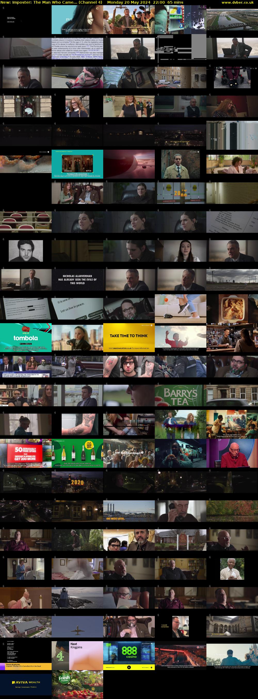 Imposter: The Man Who Came... (Channel 4) Monday 20 May 2024 22:00 - 23:05