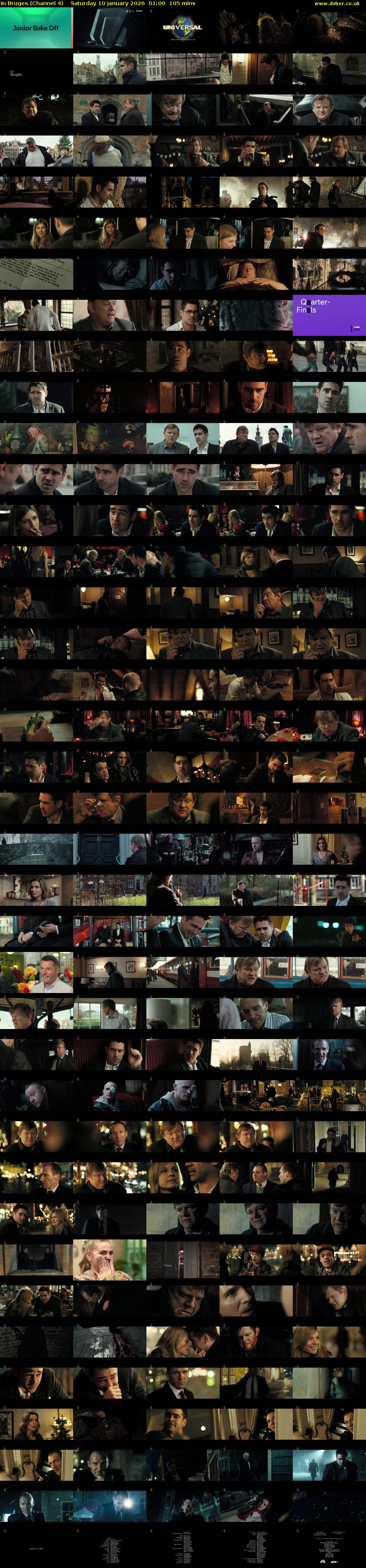 In Bruges (Channel 4) Saturday 10 January 2026 01:00 - 02:45