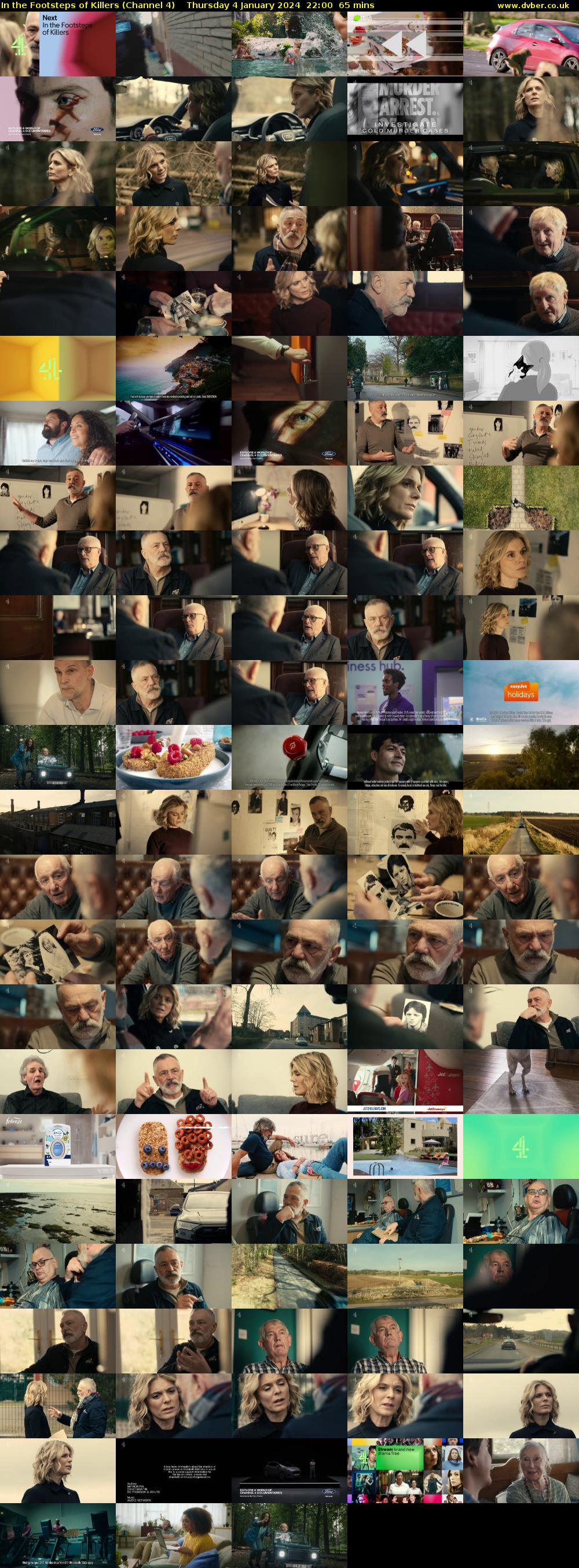 In the Footsteps of Killers (Channel 4) Thursday 4 January 2024 22:00 - 23:05