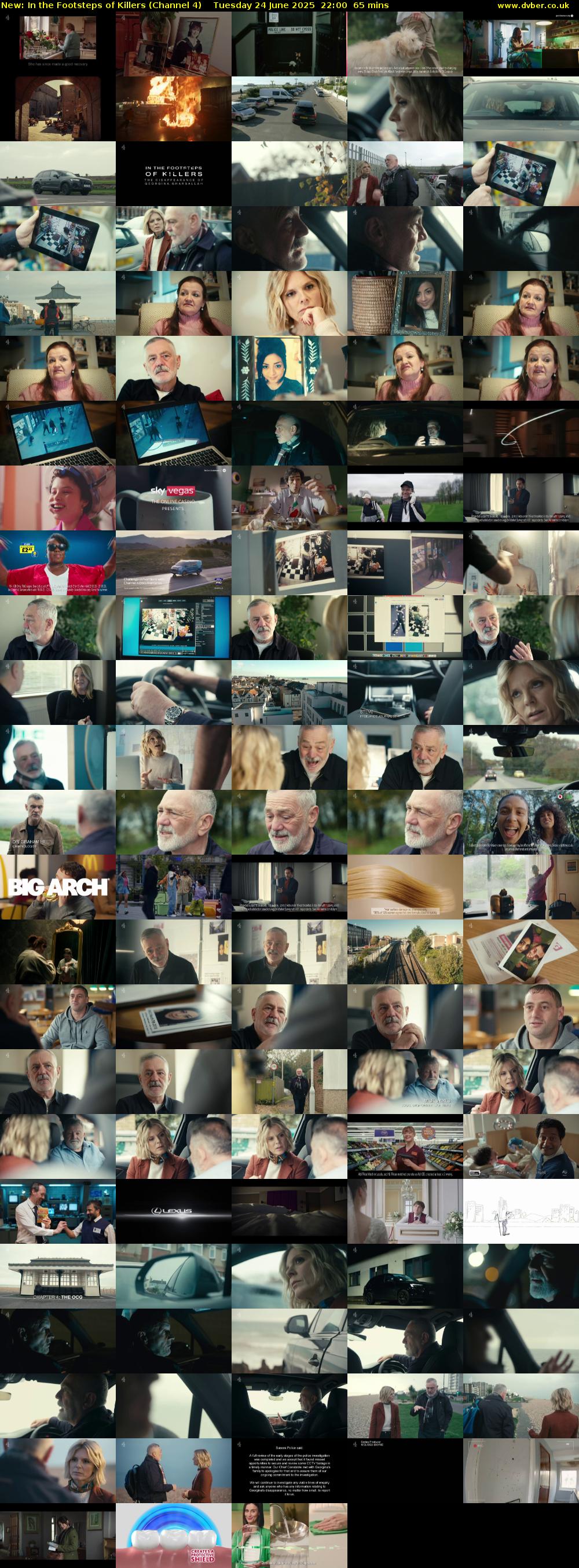 In the Footsteps of Killers (Channel 4) Tuesday 24 June 2025 22:00 - 23:05